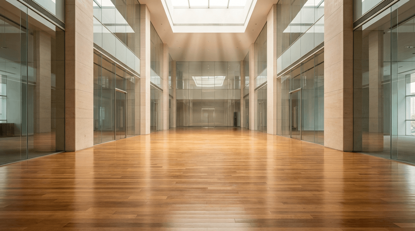 Clean and tidy office lobby